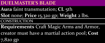 Duelmaster's Blade